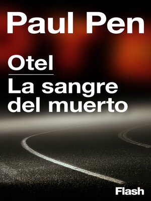 cover image of Otel | La sangre del muerto (Flash Relatos)